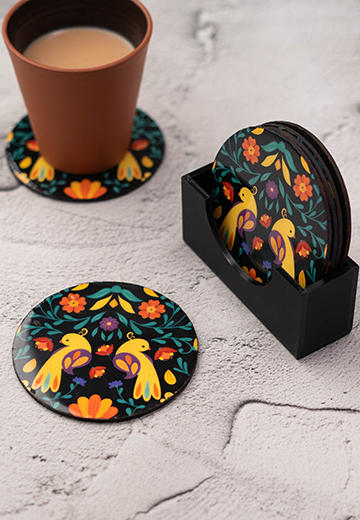 Black Multicolor Birds